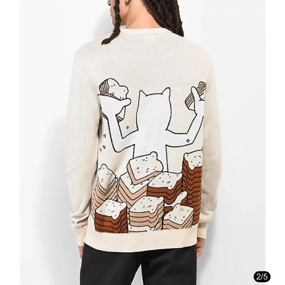 RIPNDIP Get Bread Natural Sweater - Picture 3 of 11